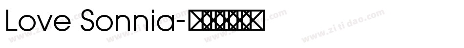 Love Sonnia字体转换